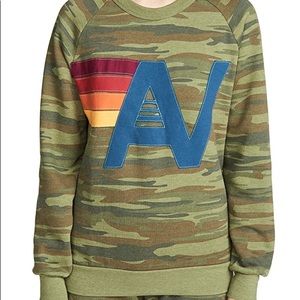 aviator nation size small camo sweatshirt